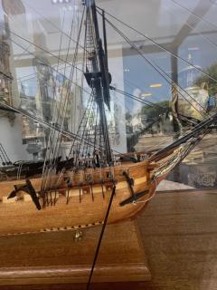 Fred Nagel A Polychrome Ship Model of the American Frigate USS Constitution Old Ironsides - 3914913