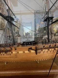 Fred Nagel A Polychrome Ship Model of the American Frigate USS Constitution Old Ironsides - 3914915