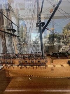 Fred Nagel A Polychrome Ship Model of the American Frigate USS Constitution Old Ironsides - 3914918