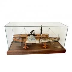 Fred Nagel A Polychrome Ship Model of the Paddle Steam Mount Washington by Fred Nagel 1988 - 3914920