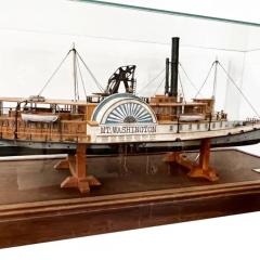 Fred Nagel A Polychrome Ship Model of the Paddle Steam Mount Washington by Fred Nagel 1988 - 3914925