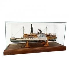 Fred Nagel A Polychrome Ship Model of the Paddle Steam Mount Washington by Fred Nagel 1988 - 3914941