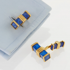 Fred Paris Lapis Lazuli Baton Cuff Links - 2626612