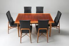Fred Sandra De Coene Madison Dining Chairs in Walnut Belgium 1960s - 3377450