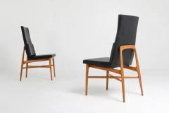 Fred Sandra De Coene Madison Dining Chairs in Walnut Belgium 1960s - 3377452
