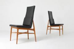 Fred Sandra De Coene Madison Dining Chairs in Walnut Belgium 1960s - 3377453