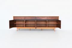 Fred Sandra Fred Sandra Madison sideboard rosewood and walnut De Coene Belgium 1960 - 3653248