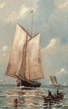 Frederic Louis Thompson Sailing off the Coast  - 3710123