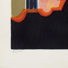 Frederic Menguy Two ladies Colour lithograph by Frederic Menguy - 4093354
