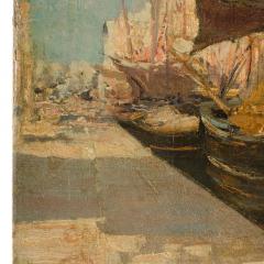 Frederic Montenard Frederic Montenard FRENCH 1849 1926 Fishing Boats in a Harbor painting - 2169937