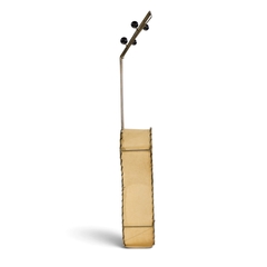 Frederic Weinberg Frederick Weinberg Mid Century Black Wire and Parchment Guitar Lamp - 4808918