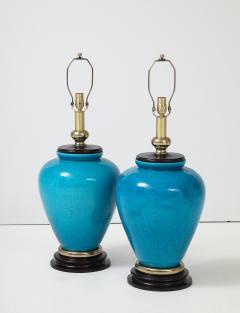 Frederick Cooper Lamp Co Frederick Cooper Turquoise Porcelain Lamps - 4077754