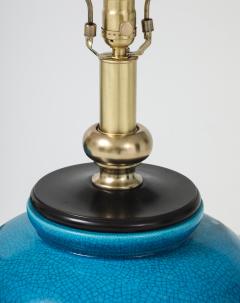 Frederick Cooper Lamp Co Frederick Cooper Turquoise Porcelain Lamps - 4077763