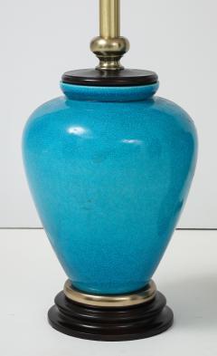 Frederick Cooper Lamp Co Frederick Cooper Turquoise Porcelain Lamps - 4077764