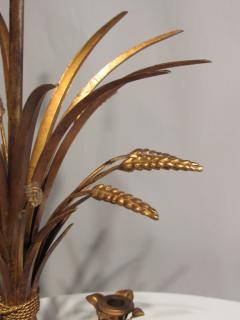 Frederick Cooper Lamp Co. - Neoclassic Gilt Sheaf of Wheat Candelabra Table  Lamp Frederick Cooper