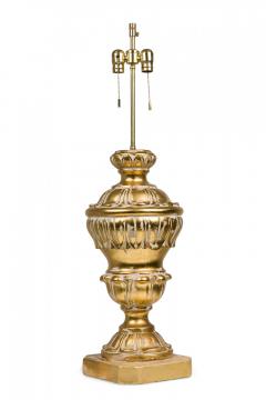 Frederick Cooper Lamp Co Pair of Frederick Cooper Plaster Parcel Gilt Baluster Table Lamps - 4162973