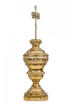 Frederick Cooper Lamp Co Pair of Frederick Cooper Plaster Parcel Gilt Baluster Table Lamps - 4162974