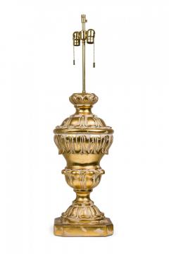 Frederick Cooper Lamp Co Pair of Frederick Cooper Plaster Parcel Gilt Baluster Table Lamps - 4162975