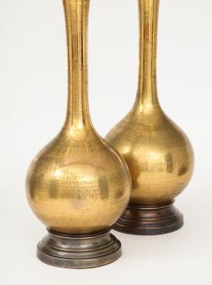 Frederick G Cooper Frederick Cooper Burnished Gold Crackle Glazed Lamps - 970043