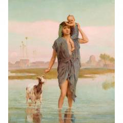 Frederick Goodall Large figurative Orientalist oil painting by Frederick Goodall - 3997922