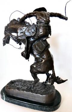 Frederick Remington Bronco Buster Bronze American Circa 1940s - 3630929