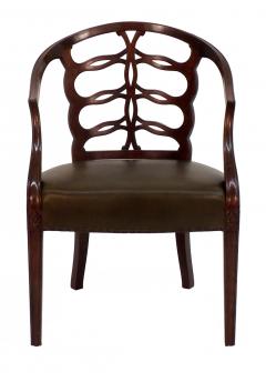 Frederick Victoria Carved Open Back Chair - 375287