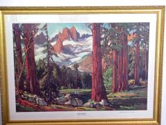 Frederick W Becker Majestic Redwoods Lithograph by Frederick W Becker circa 1952 - 83051