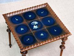 Frederik St rmose Sculptural Frederik St rmose Side Table Hand Decorated Tile Top Denmark 1930s - 4547454