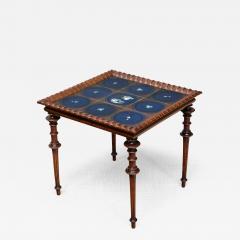 Frederik St rmose Sculptural Frederik St rmose Side Table Hand Decorated Tile Top Denmark 1930s - 4547504