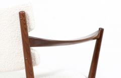 Fredrik Kayser Adolf Relling Fredrik Kayser Kaminstolen African Teak Wool Lounge Chairs - 2373291