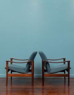 Fredrik Kayser Fredrik A Kayser Model 711 Rosewood Lounge Chairs - 4184095