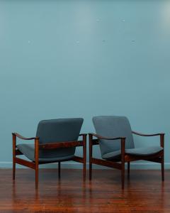 Fredrik Kayser Fredrik A Kayser Model 711 Rosewood Lounge Chairs - 4184098