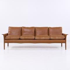 Fredrik Kayser Fredrik Kayser Model 934 Mid Century Teak and Leather Sofa - 4047487