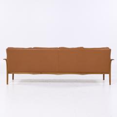 Fredrik Kayser Fredrik Kayser Model 934 Mid Century Teak and Leather Sofa - 4047493