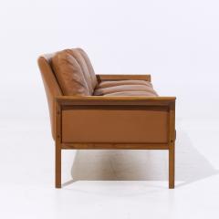 Fredrik Kayser Fredrik Kayser Model 934 Mid Century Teak and Leather Sofa - 4047494