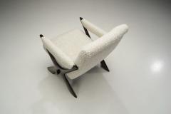 Fredrik Schriever Abeln Rare Fredrik Schriever Abeln Pair of Condor Armchairs Sweden 1960s - 4413370