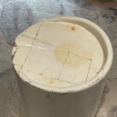 Free Form Organic Pine Wood Low Stool Painted White 1970s Modernism Mexico - 2127463