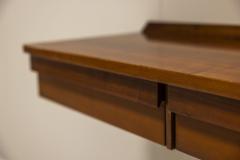 Free hanging Console In Walnut Italy 1960s - 3704131