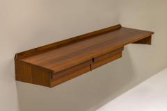 Free hanging Console In Walnut Italy 1960s - 3704138