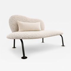Freijo Moveis Freij M veis Organic Form Loveseat in Iron Boucl Brazil 1950s - 4805088