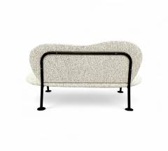 Freijo Moveis Loveseat with Organic Shape in Iron Boucle Freijo Moveis 1950s Lot 671A - 4373426