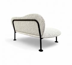 Freijo Moveis Loveseat with Organic Shape in Iron Boucle Freijo Moveis 1950s Lot 671A - 4373427