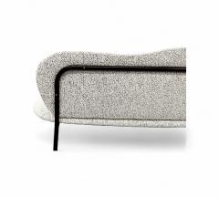 Freijo Moveis Loveseat with Organic Shape in Iron Boucle Freijo Moveis 1950s Lot 671A - 4373432