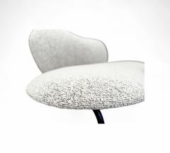 Freijo Moveis Loveseat with Organic Shape in Iron Boucle Freijo Moveis 1950s Lot 671A - 4373433