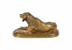 Fremiet Bronze Reclining Dog - 4665774