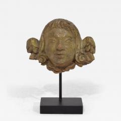 French 16th 17th Century Weathered Oak Renaissance Angel Fragment - 4457772