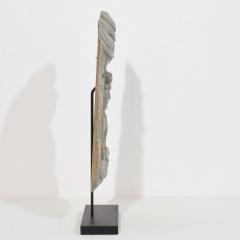 French 17 18th Century Carved Wooden Baroque Panel Depicting A Saint And Angels - 4121395