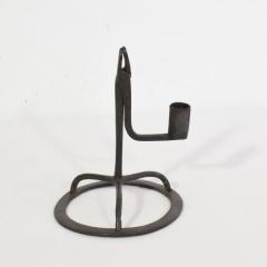 French 17 18th Century Hand Forged Iron Candleholder - 4113798