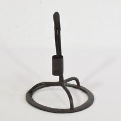 French 17 18th Century Hand Forged Iron Candleholder - 4113802