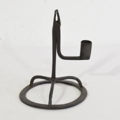 French 17 18th Century Hand Forged Iron Candleholder - 4113808